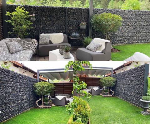 antracit gabion kerítés 2