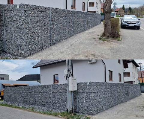 gabion kerítés inspiráció