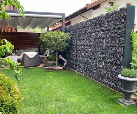 antracit gabion kerítés 1